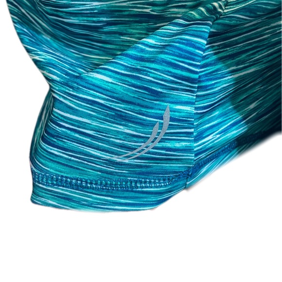 EXERTEK ATHLETIC HALF ZIP STRIPED/HEATHERED PULLOVER WITH THUMB HOLE - Picture 2 of 7